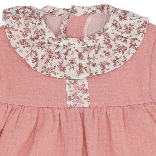 Vestido rosa para bebé com capa de fralda a condizer Baby Ferr 25423 (1 a 36 meses)