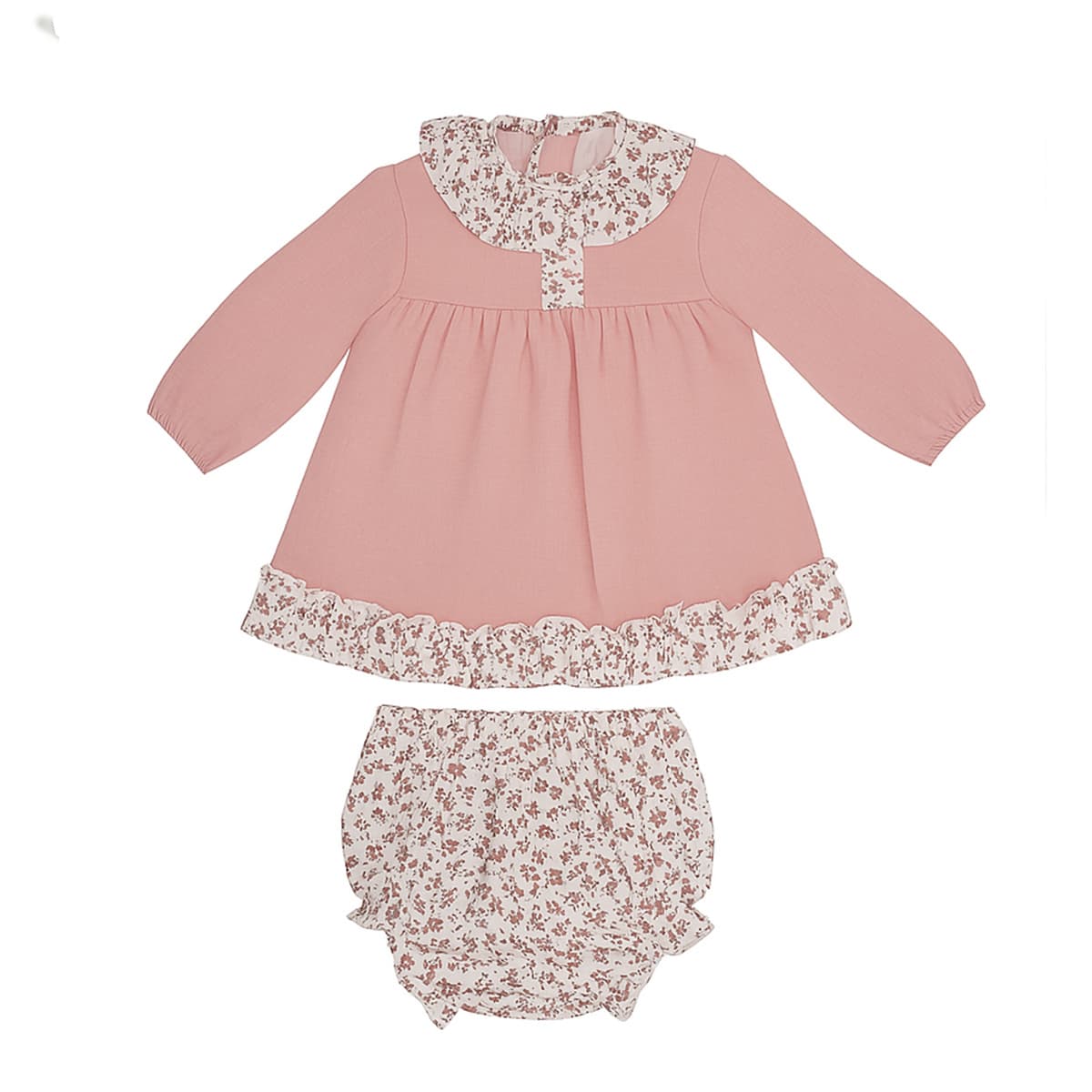 Robe bébé rose avec couvre-couche assorti Baby Ferr 25423 (1 à 36 mois)