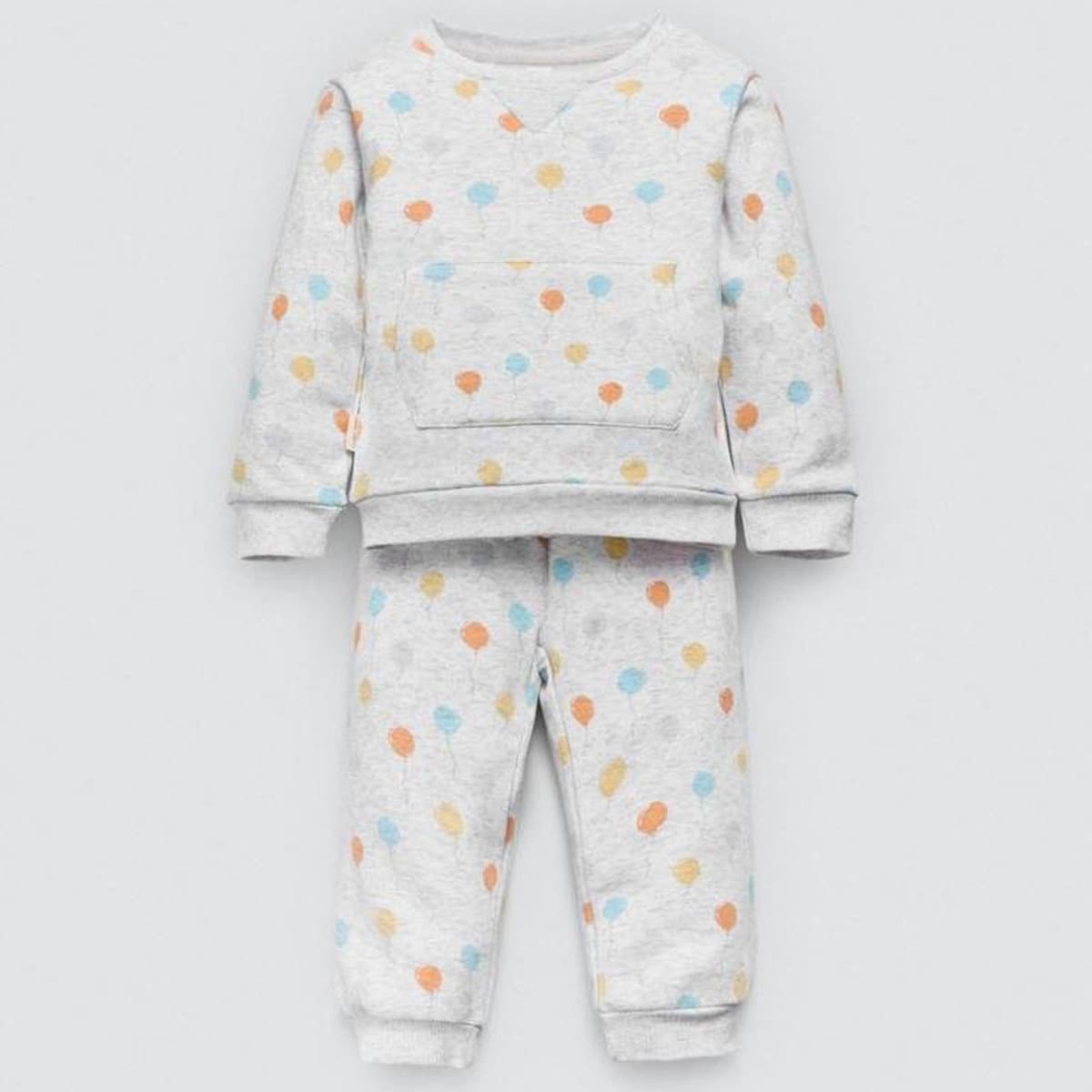 Ensemble bébé garçon Babybol gris et vert avec sweat et pantalon 522152110 Confort et style décontracté