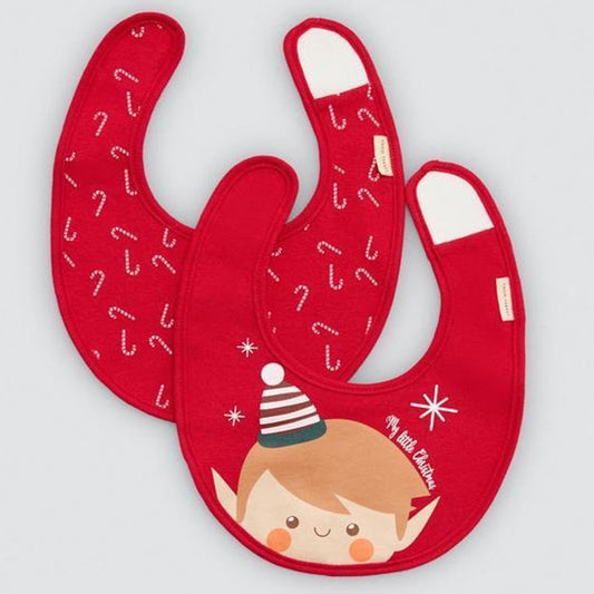 Pack 2 baberos bebé Navidad 25616  – Ysabel Mora