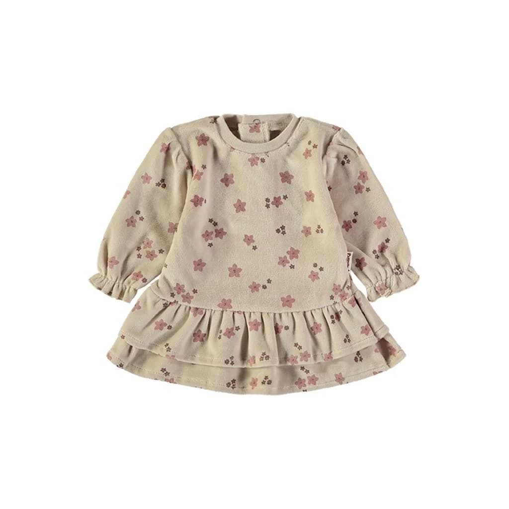 Robe Baby Bol rouge à manches longues avec broderie « Lovely » 251008