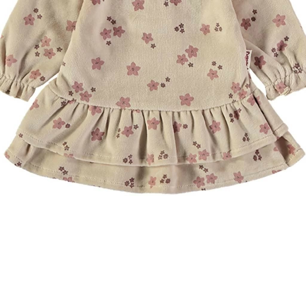 Robe Baby Bol rouge à manches longues avec broderie « Lovely » 251008