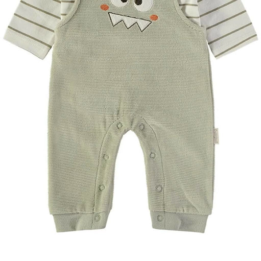 Ensemble bébé garçon Babybol gris et vert avec sweat et pantalon 522152110 Confort et style décontracté