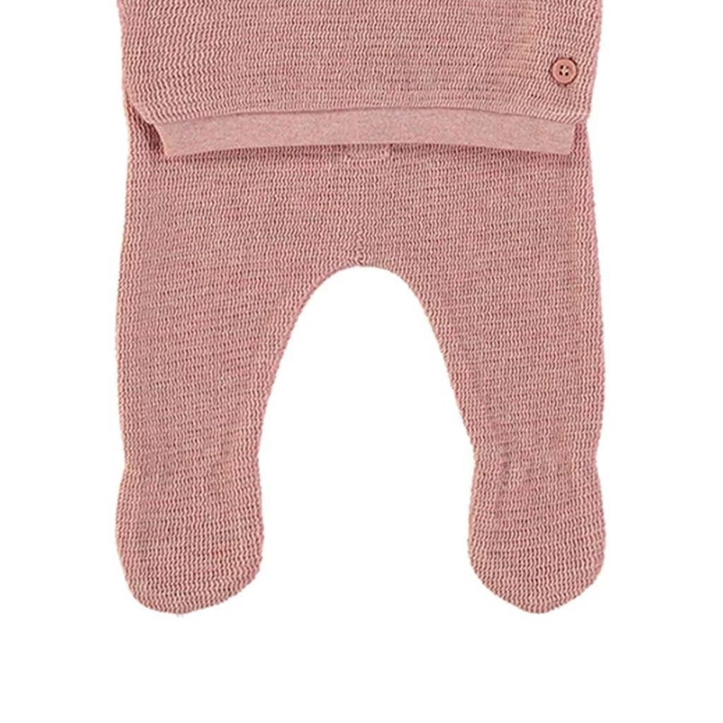Pyjama bébé en polaire Baby Bol Best Friends avec leggings beiges et t-shirt brodé 250003