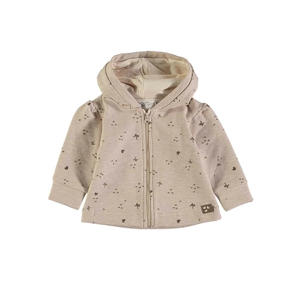 Conjunto de bebé de tres piezas con chaqueta con capucha, camiseta y pantalón de pana Babybol 261020