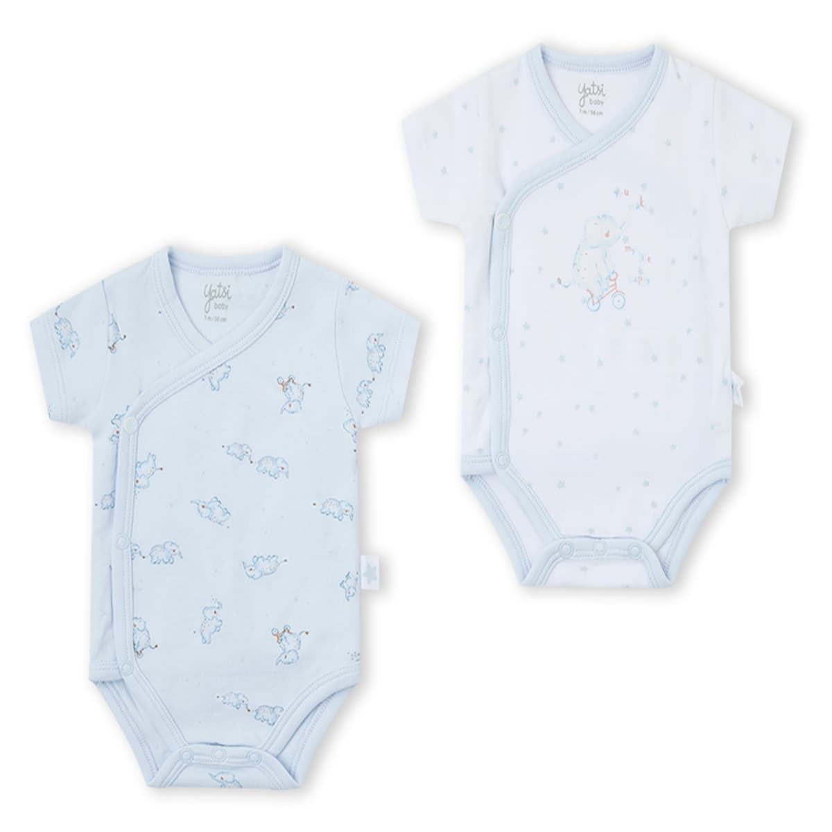 Conjunto de 2 bodies de manga comprida Yatsi Baby 25200121 Space Blue &amp; Universe 