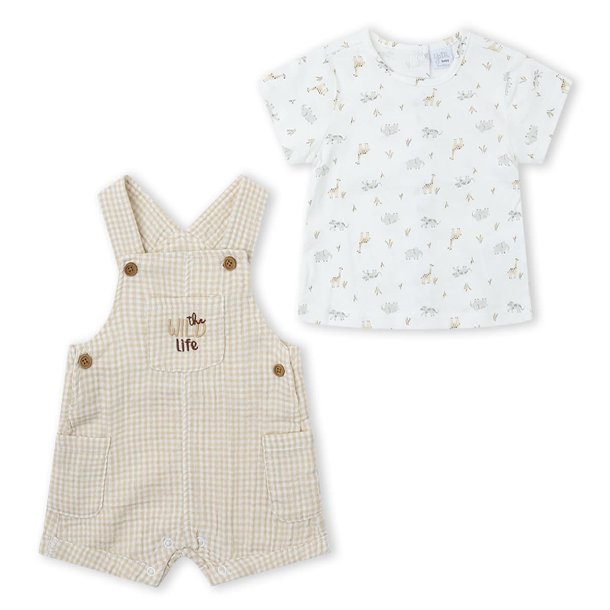 Conjunto peto bebé Yatsi cuadro vichy 26110732 (3 A 18 meses)