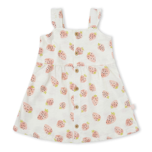 Vestido infantil de fresas con tirantes – Yatsi 26112354 (12 meses a 4 años)