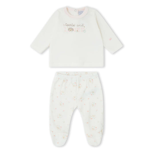 Conjunto de bebé recién nacido de dos piezas con camiseta y polaina con piececito Yatsi Baby Referencia 26200254 - Diseñado en España