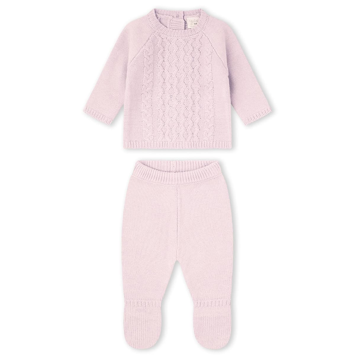 Yatsi Baby 25200261 Conjunto de 2 peças Corações em algodão rosa (0 a 6 meses)