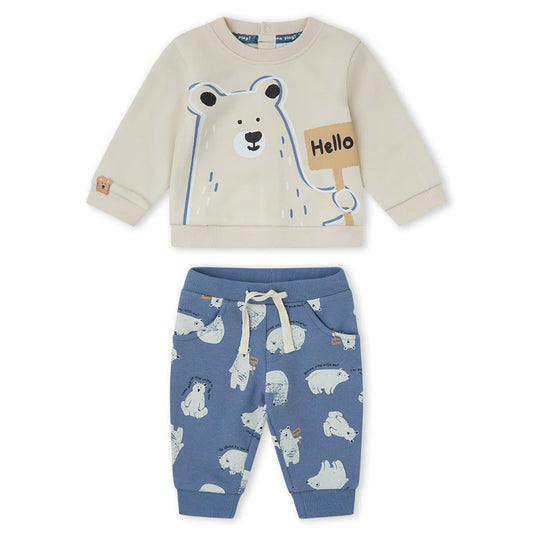 Conjunto casual de dos piezas para bebé con sudadera y pantalón Yatsi Baby Referencia 26201025 - Diseñado en España