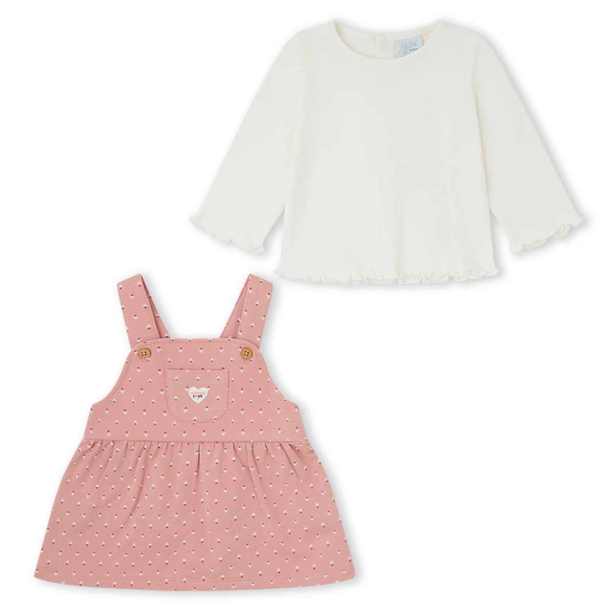 Conjunto de peto y camiseta para bebé de dos piezas Yatsi Baby Referencia 26201577 - Diseñado en España