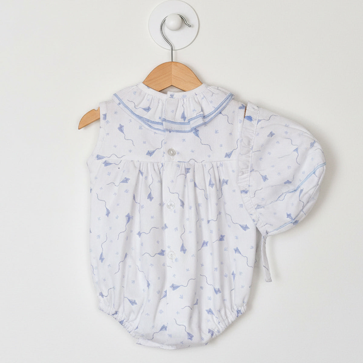 Rana bebé azul con capota Estampado cometas Baby Ferr 26206  (0 a 18 meses)