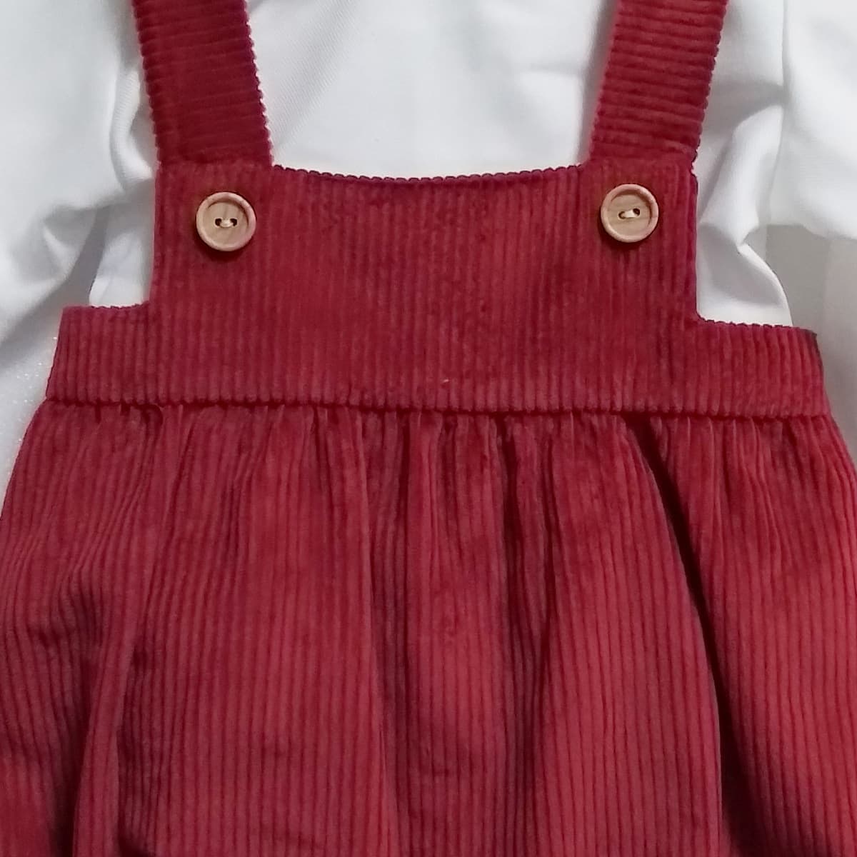 Conjunto bebé burdeos con ranita de pana Babyferr 26295 | Hecho en España