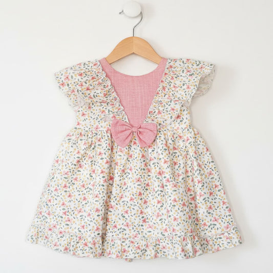 Vestido bebé rosa floreado Baby Ferr 26515