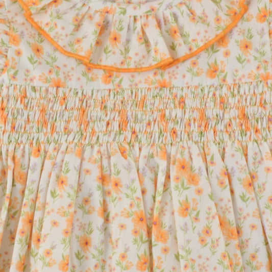 Vestido bebé niña amarillo floral Baby Ferr 26530  Fabricado en España