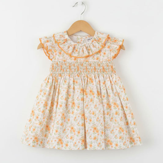 Vestido bebé niña amarillo floral Baby Ferr 26530  Fabricado en España