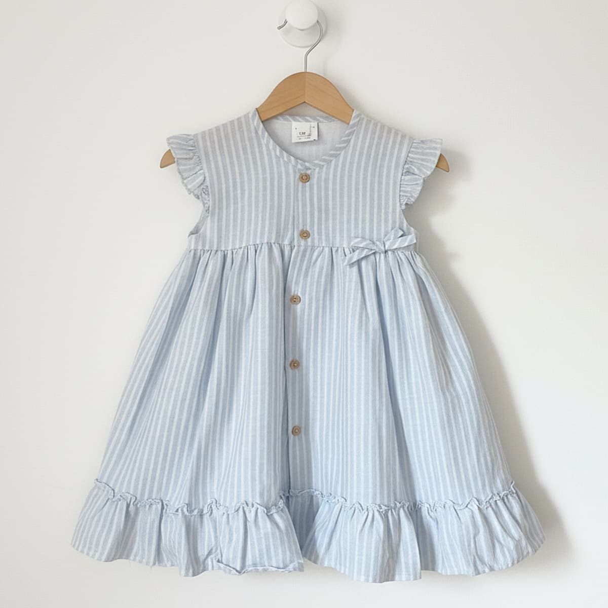 Vestido infantil azul Baby-Ferr Modelo 26557