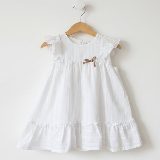 Vestido infantil blanco Baby-Ferr Modelo 26559
