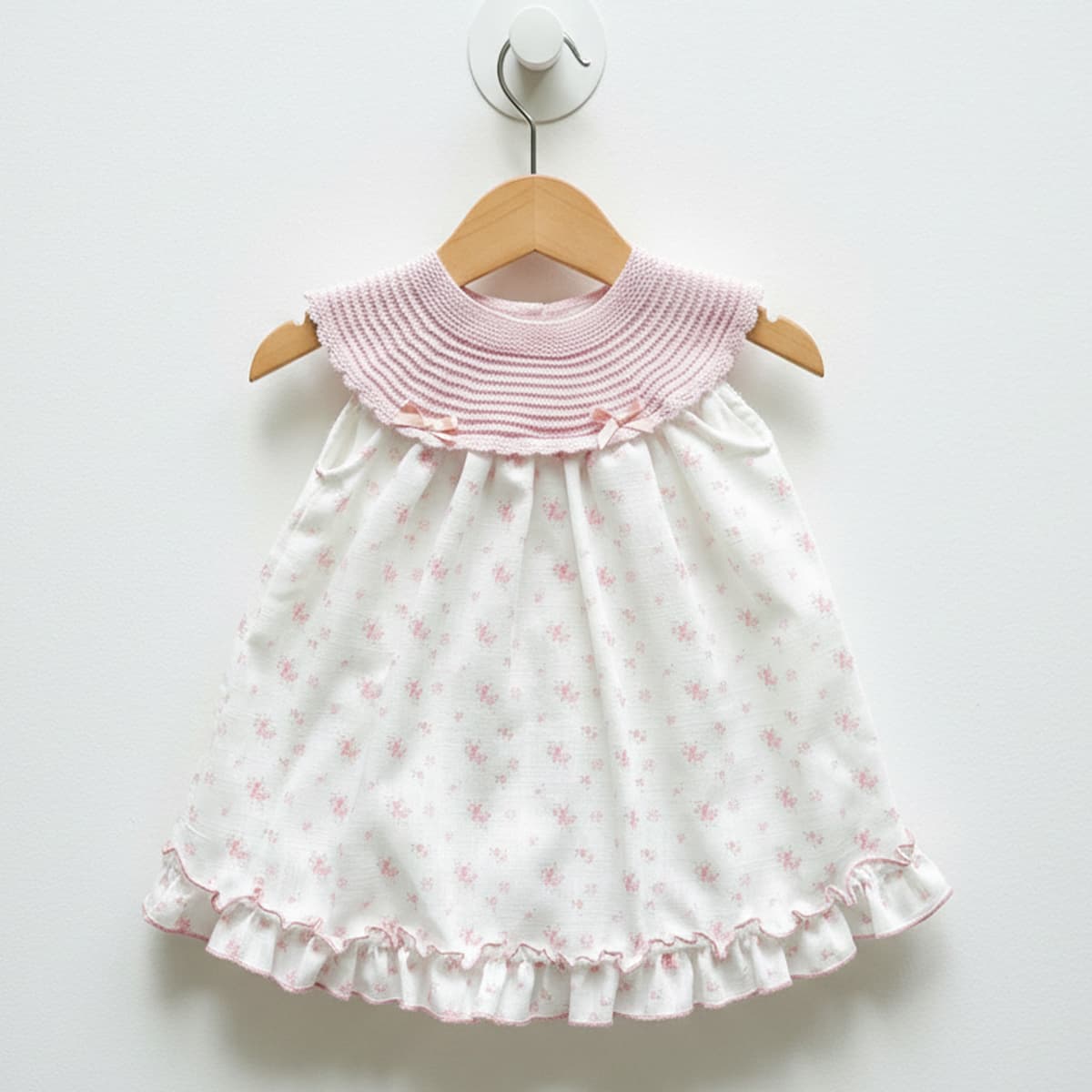 Vestido para bebé Pelottas modelo 26P1315 en tono maquillaje