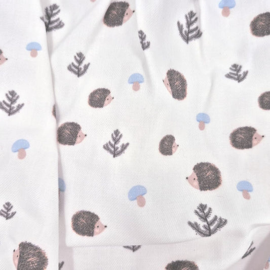 Pelele de punto y tela para bebé con estampado de erizos Pelottas 26P2703