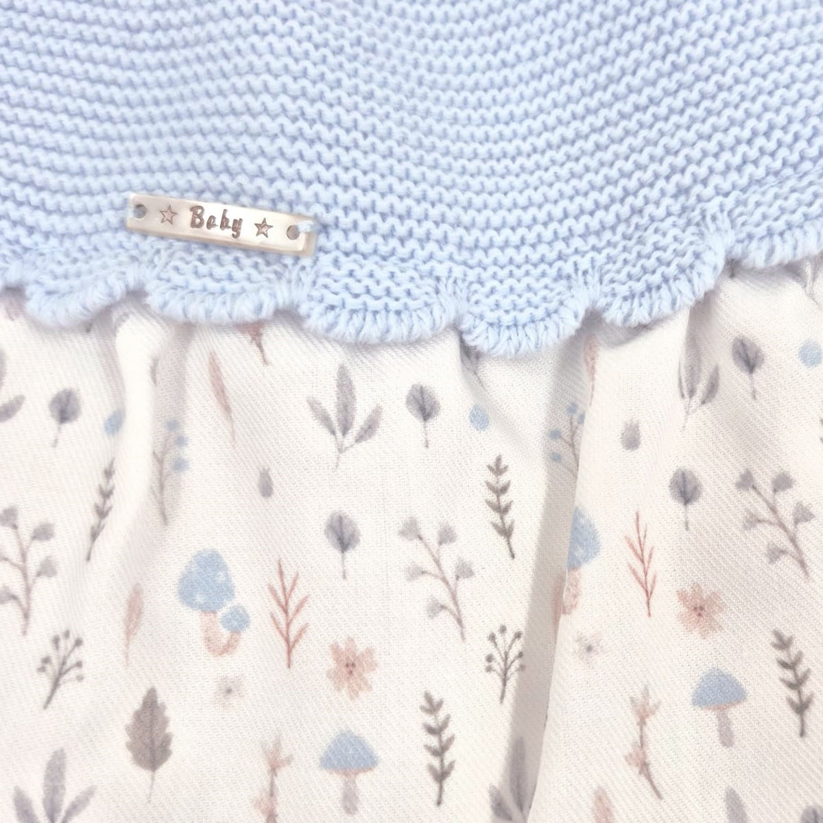 Pelele de punto y tela para bebé con estampado de bosque Pelottas 26P2705