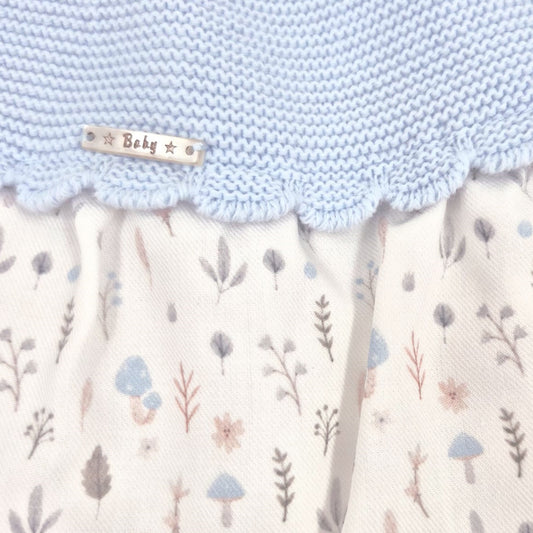 Pelele de punto y tela para bebé con estampado de bosque Pelottas 26P2705