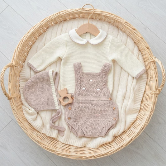 Conjunto de bebé con ranita en color tierra Glory 29107 Un clásico que nunca dejará de emocionar