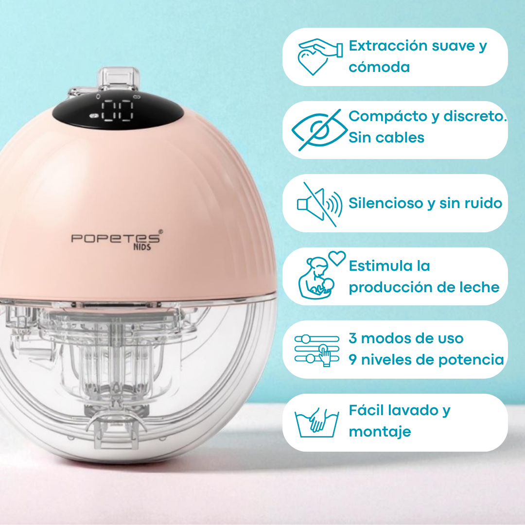 Extractor Sacaleches portátil con batería DISCREET| Popetes Kids