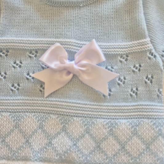 Conjunto para bebé de perlé 3213C La Casita de Pepito Celeste