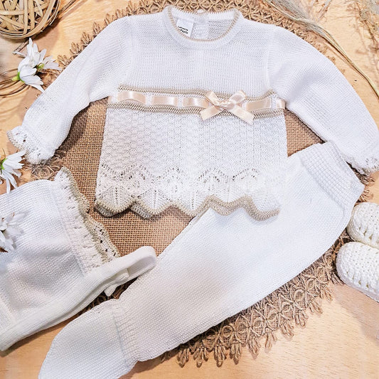 Coffret bébé 3215 La petite maison de Pepito Nœud en ruban brut