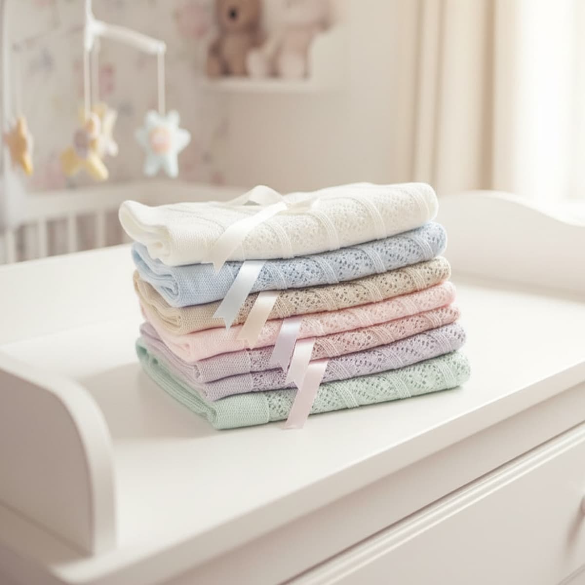 Toquilla calada bebé de hilo perlé LA CASITA DE PEPITO 3466