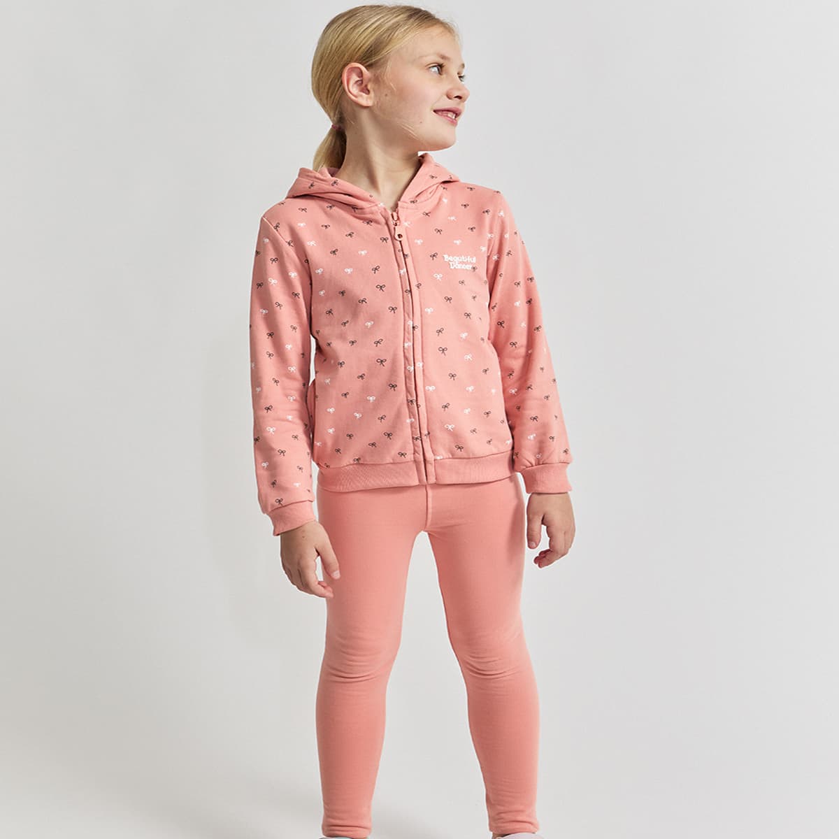 Ensemble enfant fille Street Monkey 353012 avec veste et nœuds (3 à 6 ans) 