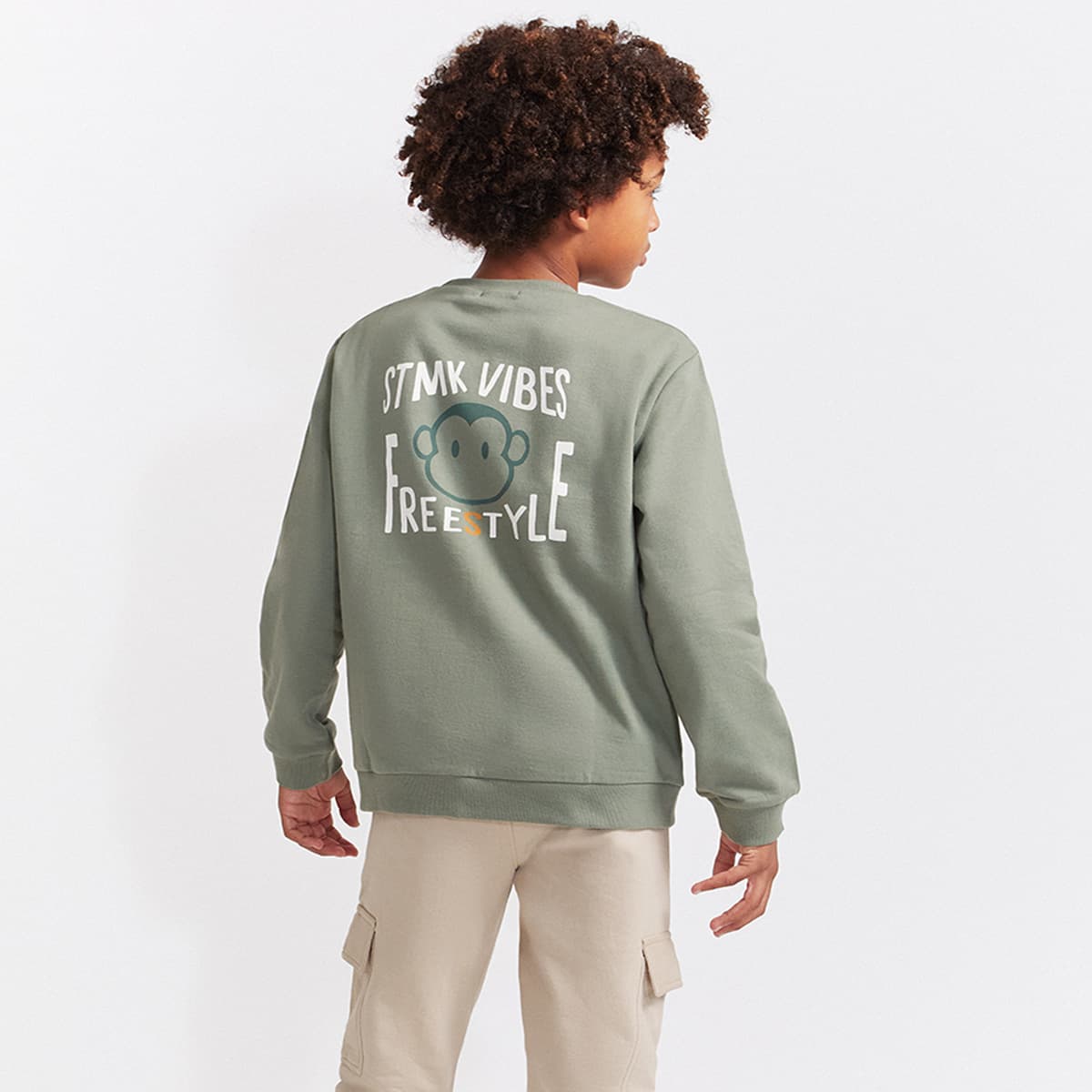 Conjunto Infantil Niño Verde Freestyle STREET MONKEY (8-12 años)