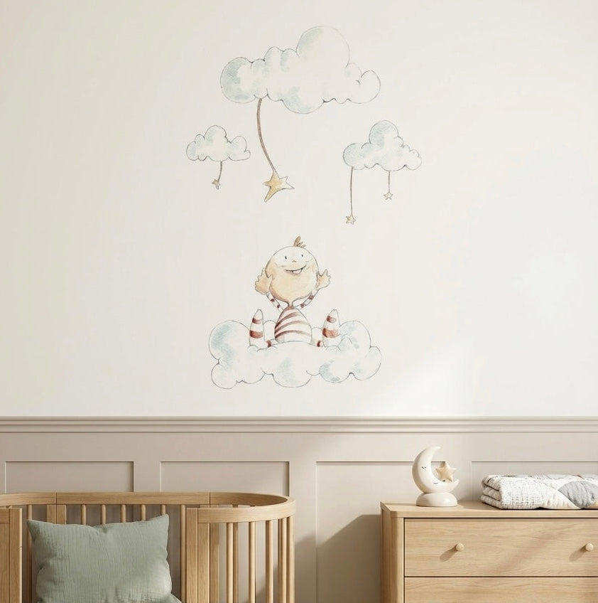 VINILO INFANTIL I LLUVIA DE ESTRELLAS