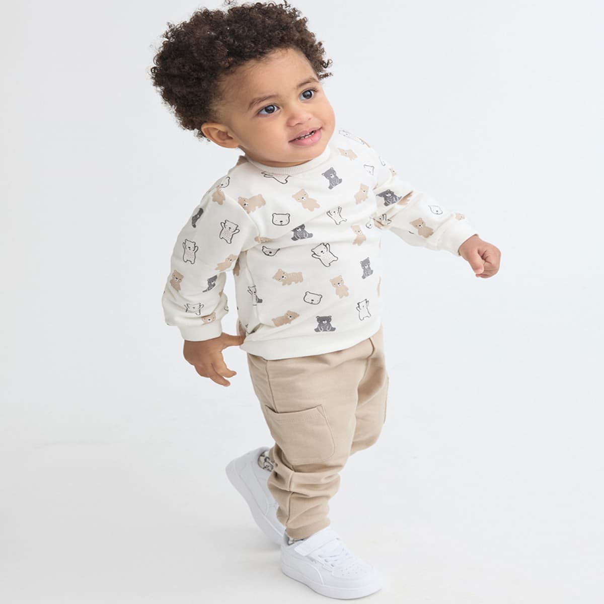 Conjunto de dos piezas para bebé de sudadera ositos y pantalón Street Monkey 362013