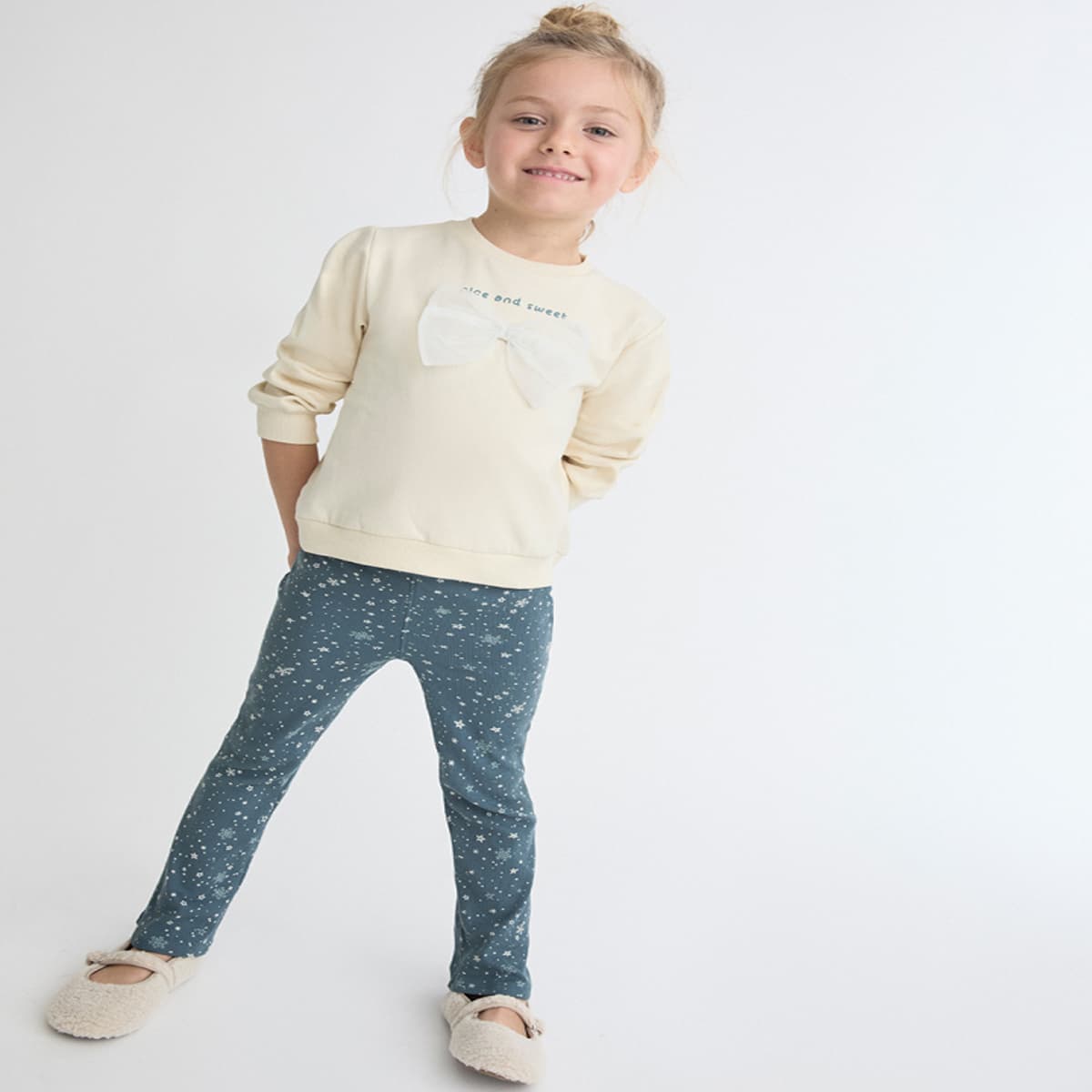 Conjunto infantil para menina com sweatshirt coala e legging estampada 353050 Street Monkey (3 a 6 anos) 