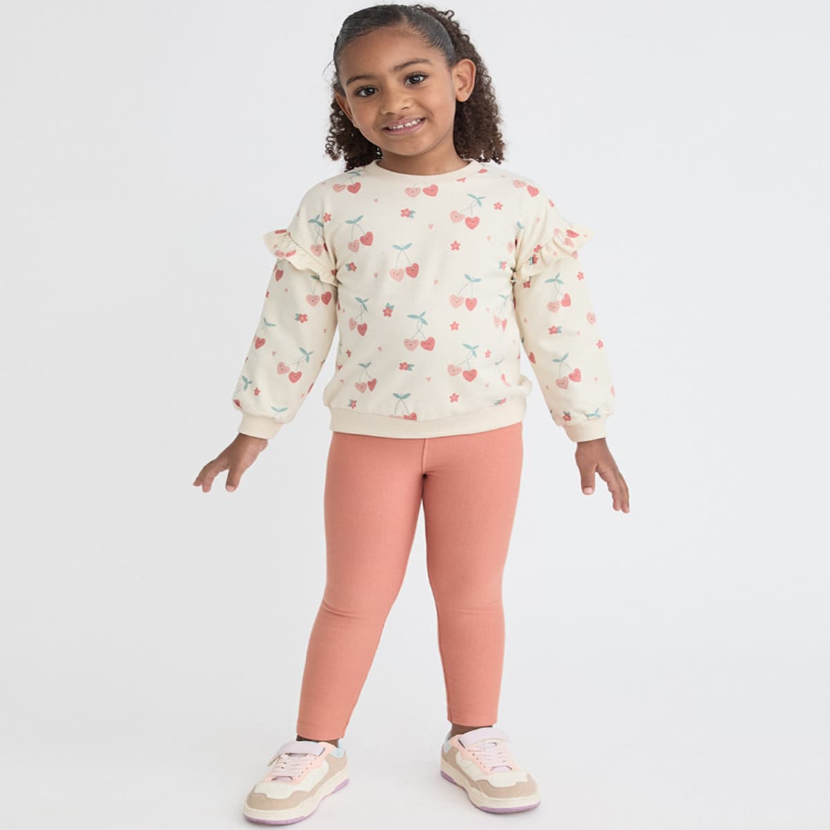 Conjunto infantil para menina com sweatshirt coala e legging estampada 353050 Street Monkey (3 a 6 anos) 