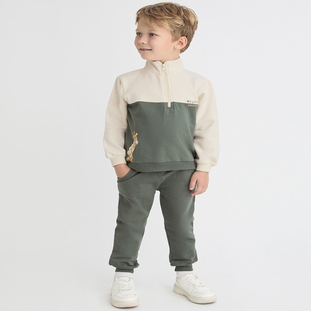 Conjunto infantil para menina com sweatshirt coala e legging estampada 353050 Street Monkey (3 a 6 anos) 