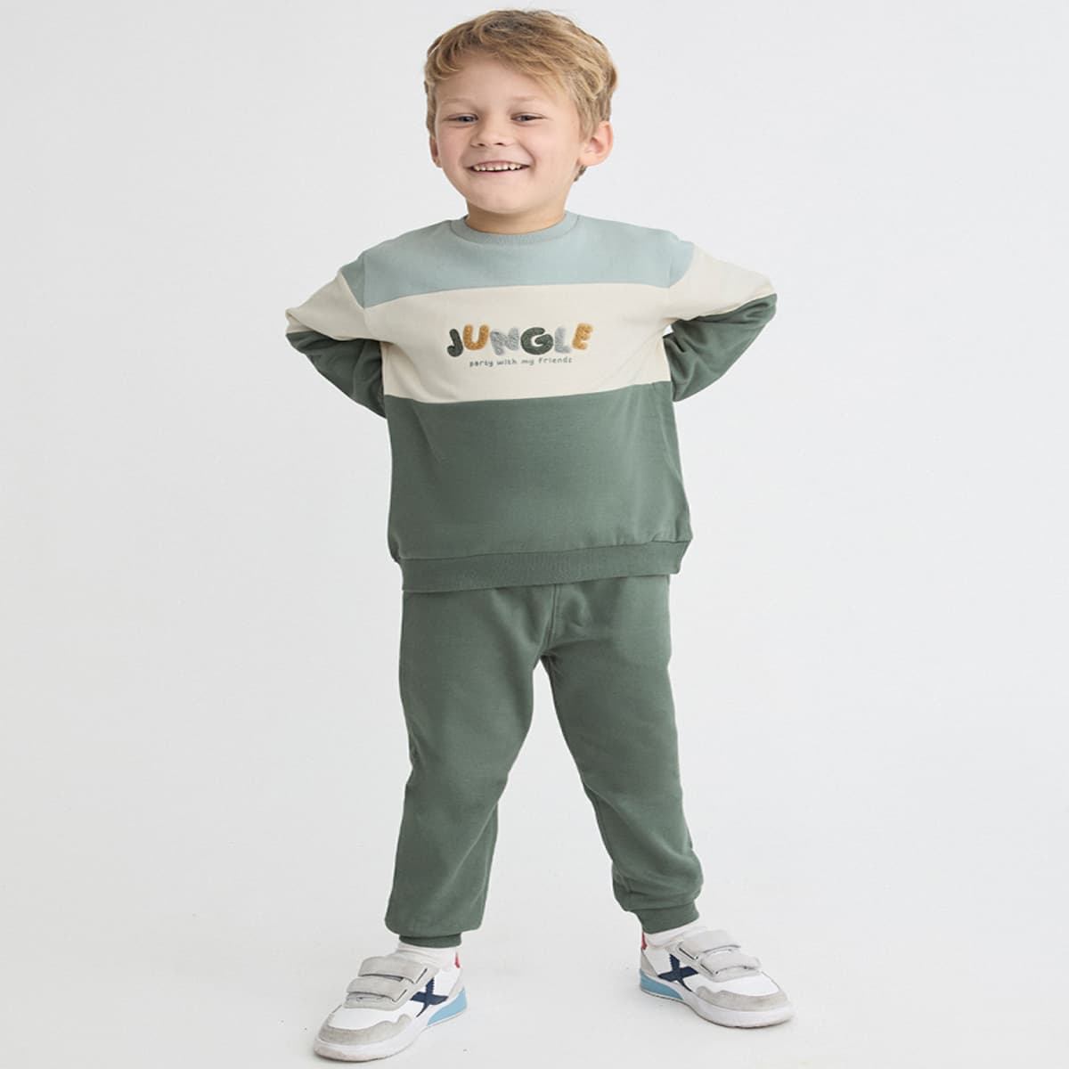 Ensemble enfant fille avec sweat koala et leggings imprimés 353050 Street Monkey (3 à 6 ans) 