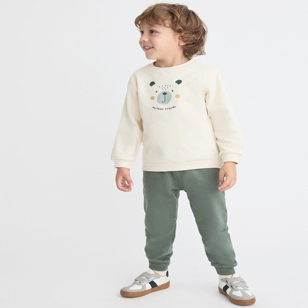 Ensemble enfant fille avec sweat koala et leggings imprimés 353050 Street Monkey (3 à 6 ans) 