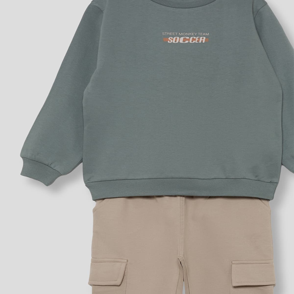 Ensemble enfant fille avec sweat-shirt imprimé et leggings 353054 Street Monkey (3 à 6 ans) 