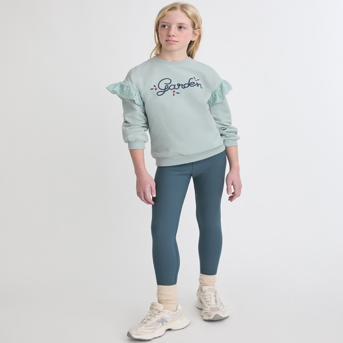 Ensemble enfant fille avec sweat-shirt imprimé et leggings 353054 Street Monkey (3 à 6 ans) 