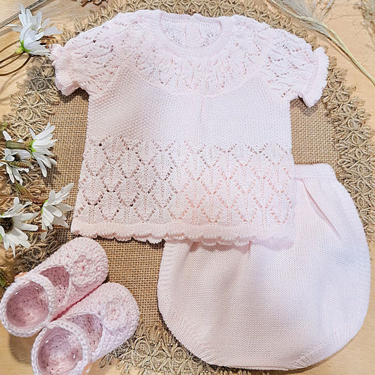 Ensemble bébé court en perles 39613 Felicia Rosa