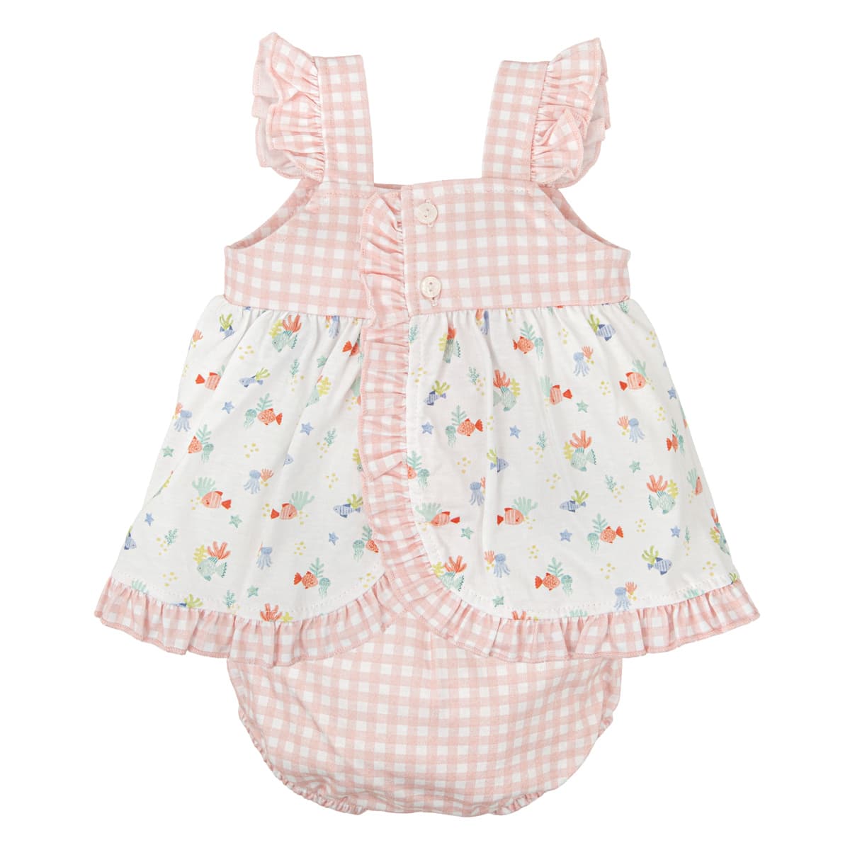 Conjunto para bebé Babidu verano ternura 621041225 rosa