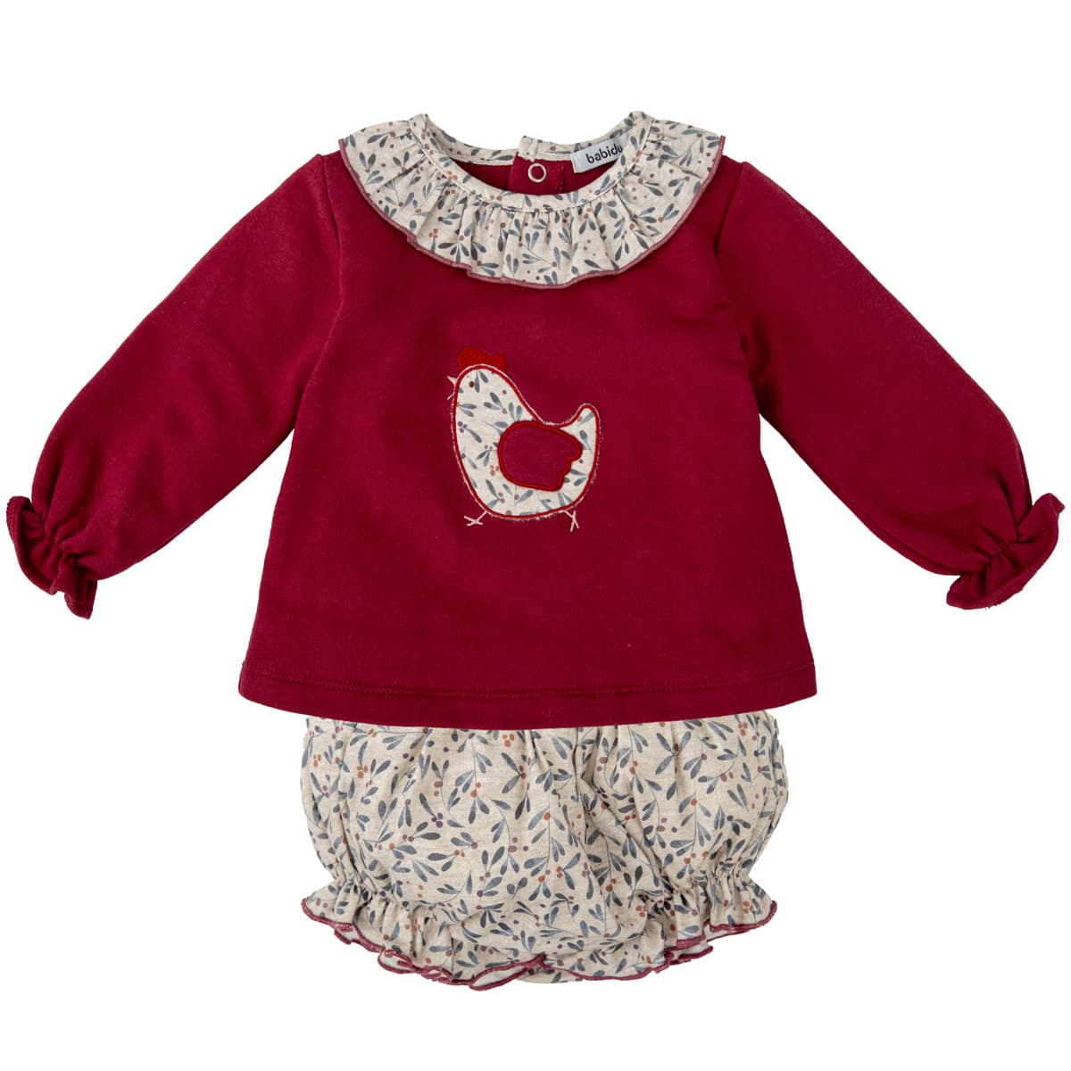 Pijama Babidú “Pradera” em algodão para bebé menina (0 a 3 meses) 11127