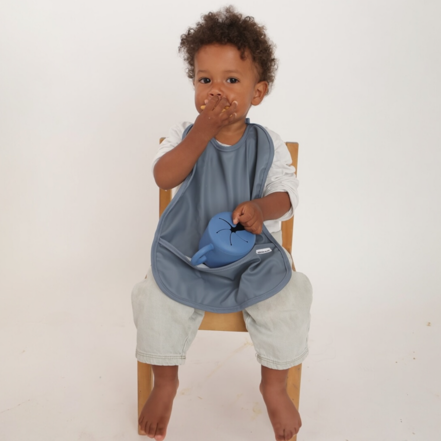 Babero Shaded Blue Nenina & Co