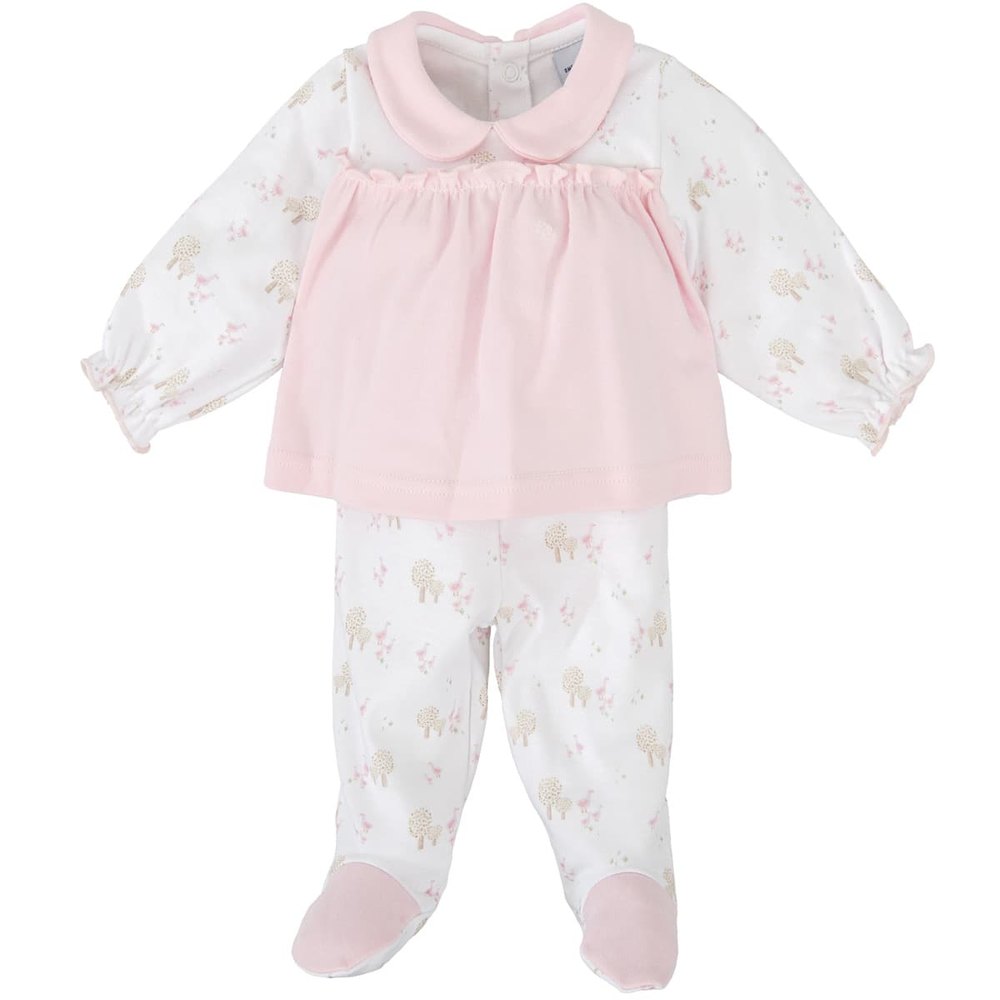 Ensemble en coton Babidú « Sendo » pour bébé fille (0 à 3 mois) 51126 