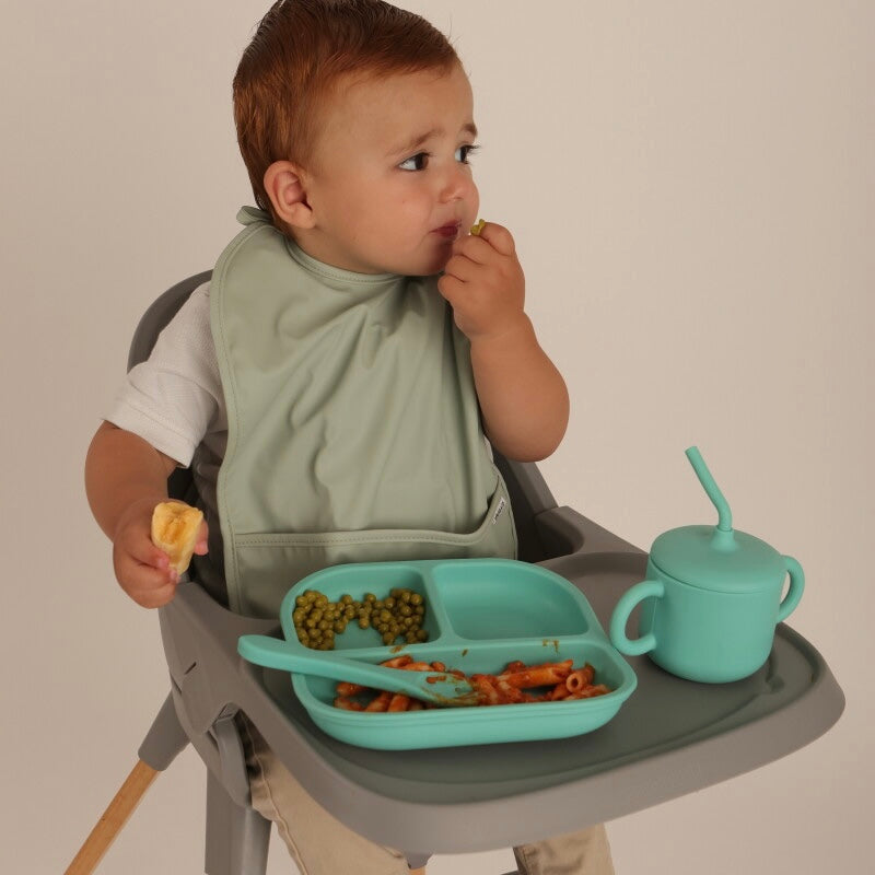 Babero con manga impermeable Funny Polka Dots + Babero corto Nenina & Co