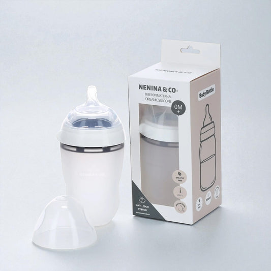 Biberon como el pecho de mamá Anticólico Maternal Nenina & Co Silicona organica